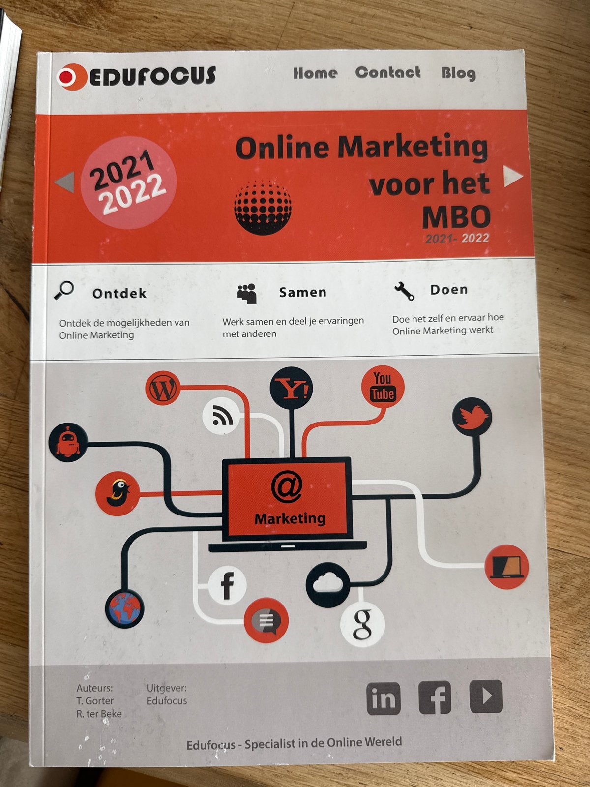 Online Marketing voor het MBO 2021-2022 - Edufocus, Boeken, Ophalen of Verzenden, Zo goed als nieuw, MBO