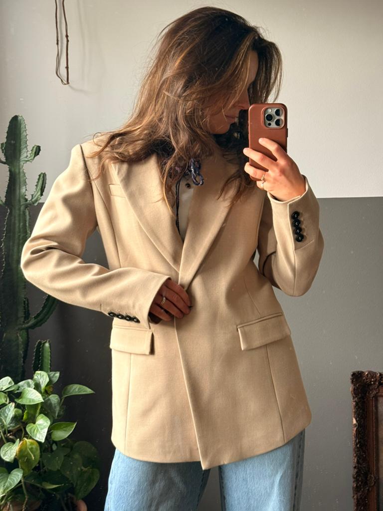 Oversized blazer shoeby beige, Ophalen of Verzenden, Zo goed als nieuw, Maat 34 (XS) of kleiner, Beige