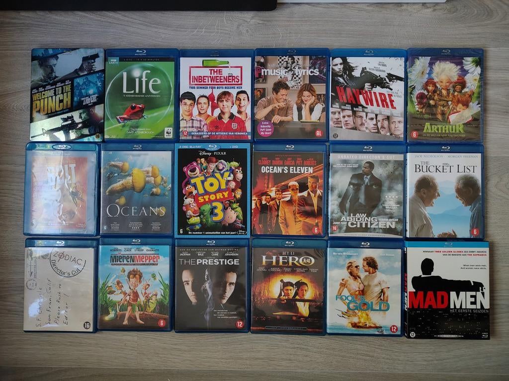 18 Blu-rays: Diverse films en genres, Ophalen of Verzenden, Gebruikt, Overige genres, Boxset