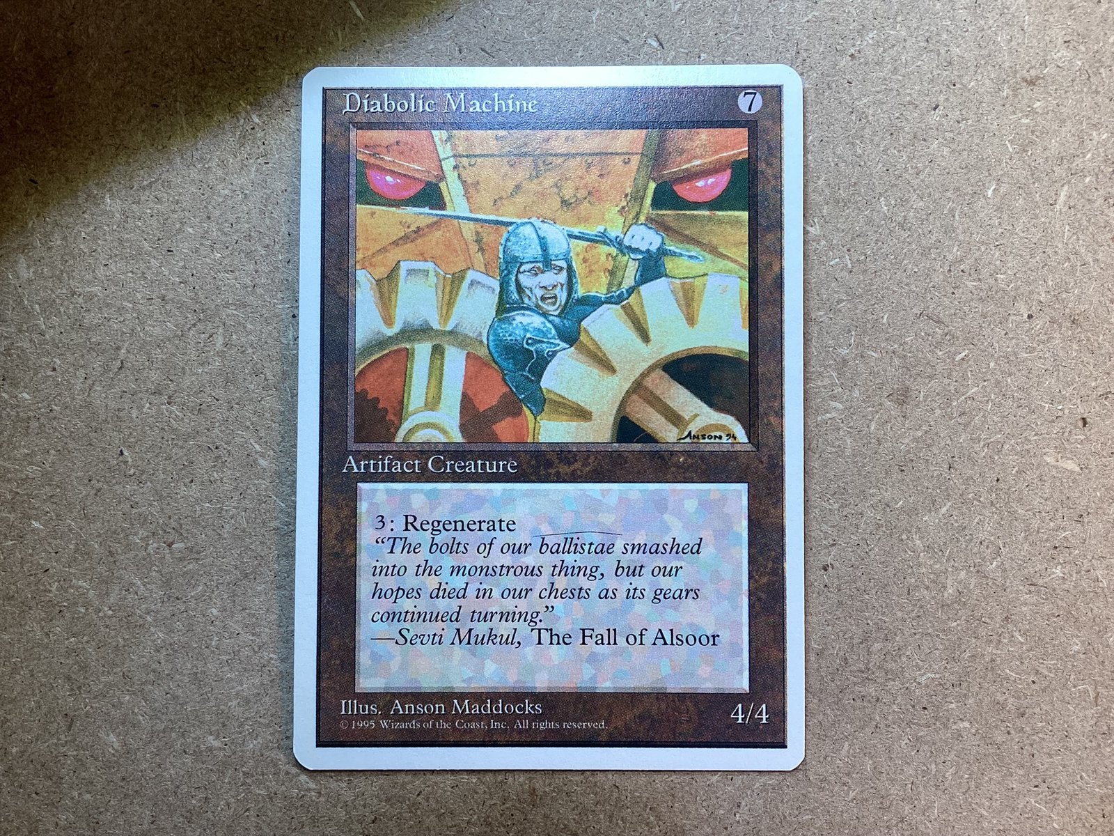 1x Diabolic Machine (Near Mint), Ophalen of Verzenden, Zo goed als nieuw, Losse kaart