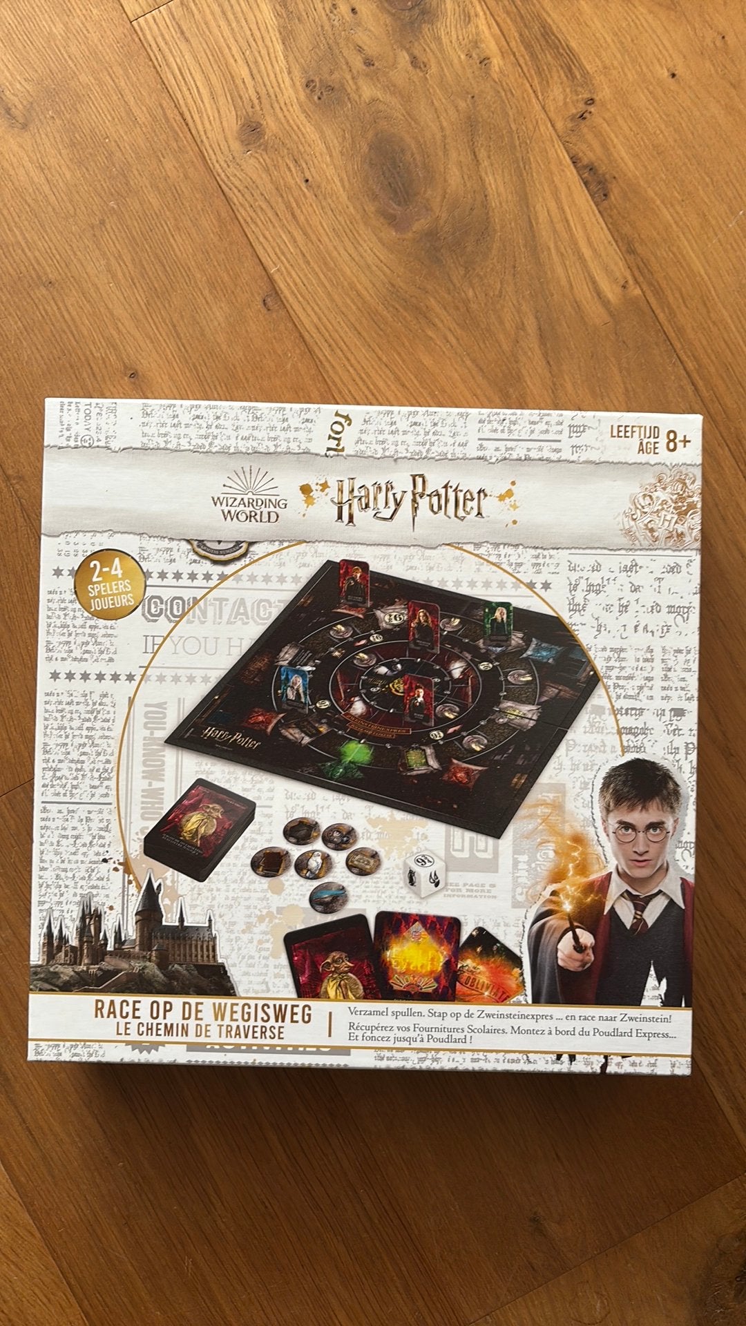 Harry Potter race op wegisweg, Hobby en Vrije tijd, Gezelschapsspellen | Bordspellen, Ophalen of Verzenden, Zo goed als nieuw