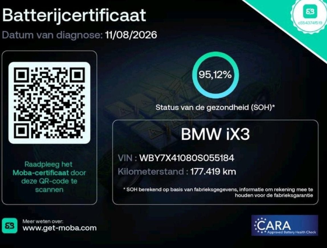 BMW IX3 High Executive 80 kWh 95% SOH Shadow Line, Auto's, Dealer onderhouden, Achterwielaandrijving, Gebruikt, Zwart