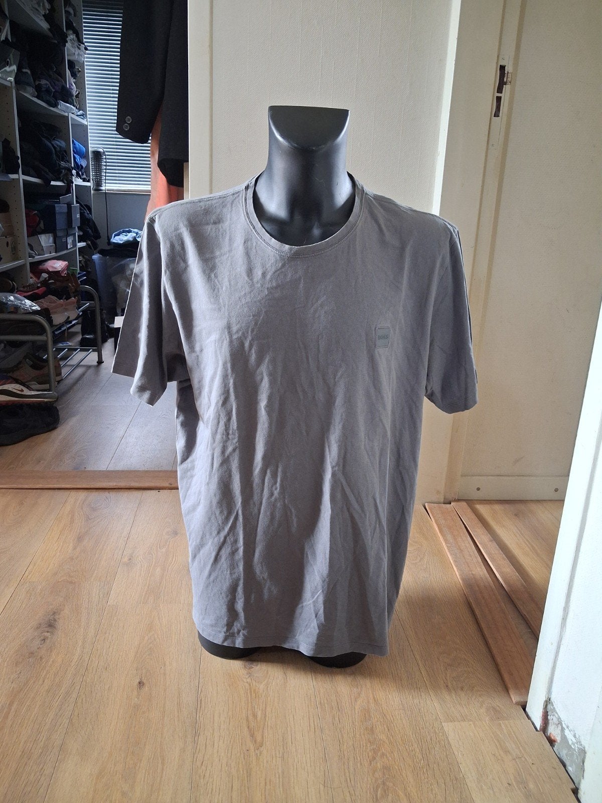 Hugo Boss T-shirt Maat 4XL Grijs, Overige maten, Ophalen of Verzenden, Zo goed als nieuw, Hugo Boss