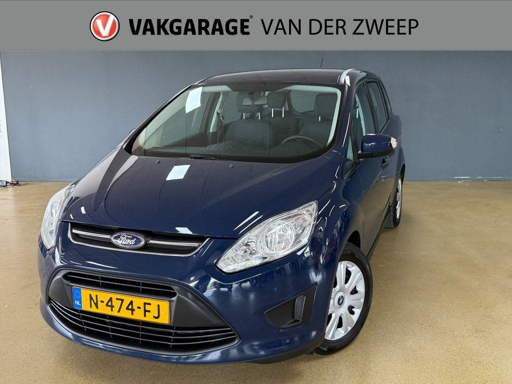 Ford Grand C-Max 1.0 Ambiente | Trekhaak | Airco. (bj 2014), Voorwielaandrijving, Gebruikt, Blauw, Handgeschakeld
