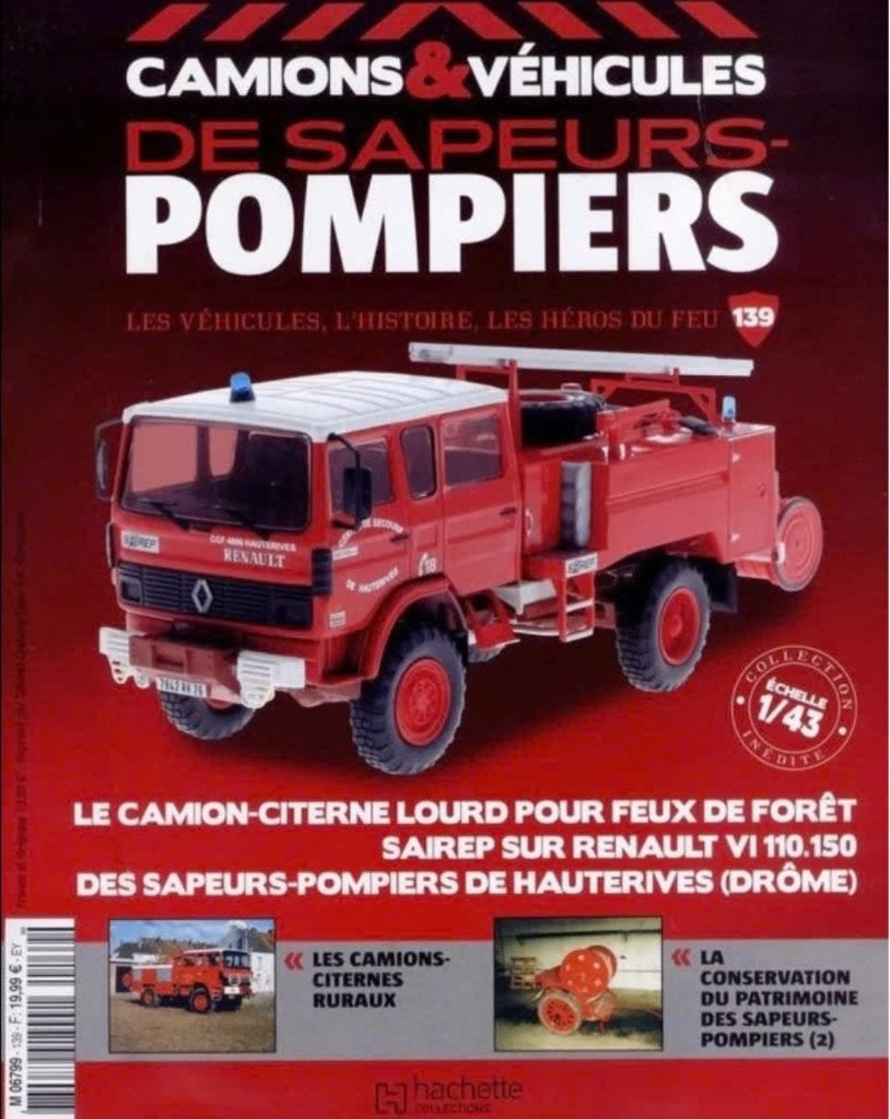 Renault VI 110.150 tankwagen bosbranden Brandweer 1:43 # 139, Verzenden, Nieuw, Bus of Vrachtwagen, Overige merken