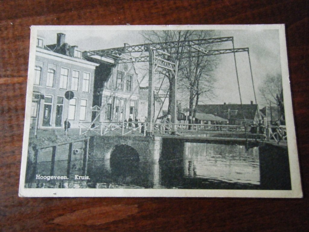 R4 - Hoogeveen - Kruis - Brug - Mooi/Oud, Verzamelen, Ophalen of Verzenden, 1940 tot 1960, Drenthe