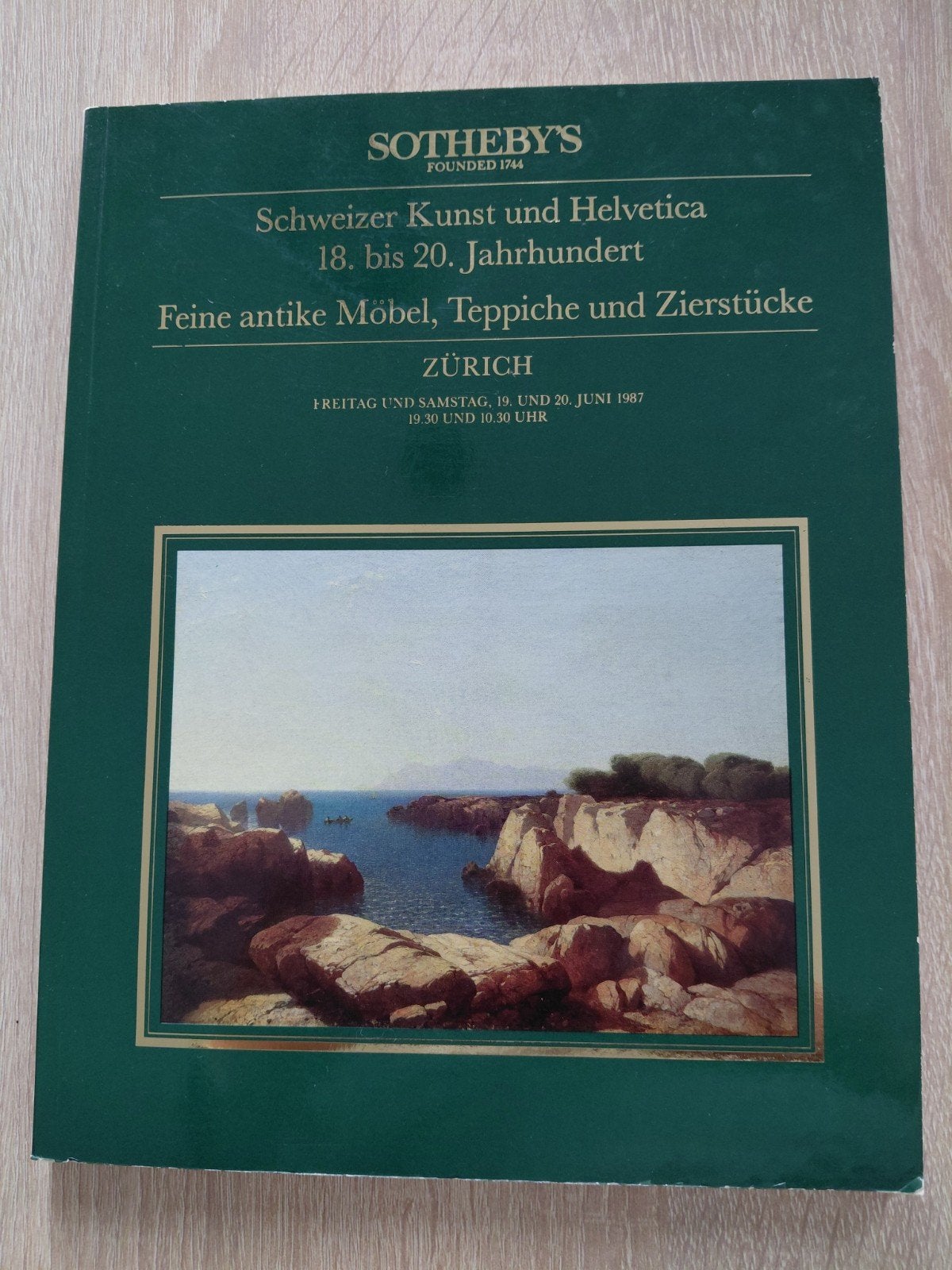 Sotheby's Catalogus: Zwitserse Kunst & Helvetica 1987, Ophalen of Verzenden, Gelezen, Sotheby's, Catalogus