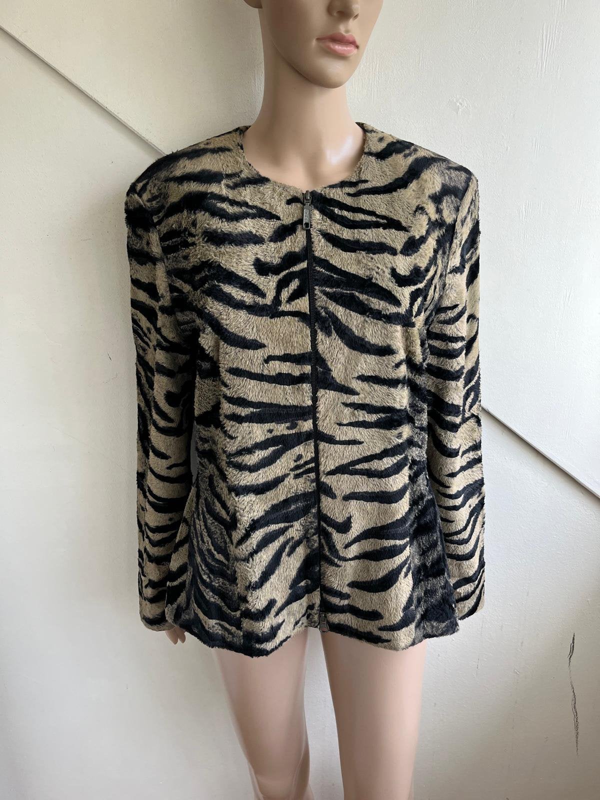 Ambiente jas blazer maar 40 “harig” vest blazer bruin zwart, Kleding | Dames, Maat 38/40 (M), Bruin, Ophalen of Verzenden, Zo goed als nieuw