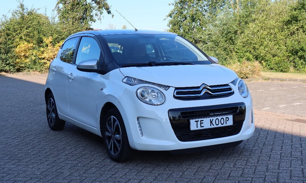 Citroën C1 1.0 VTI, Shine 72 pk, Clima, CarPlay, Nav, etc..., Auto's, Stof, C1, Wit, Bedrijf