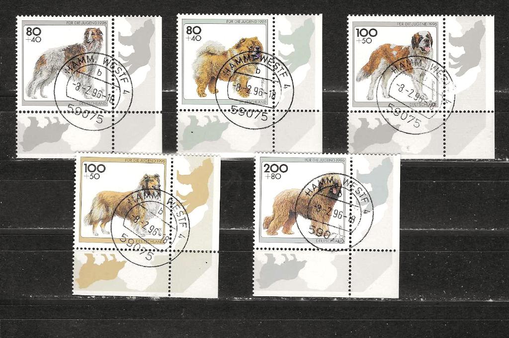 BRD 1836-1840 hoekzegels, Ophalen of Verzenden, BRD, Gestempeld