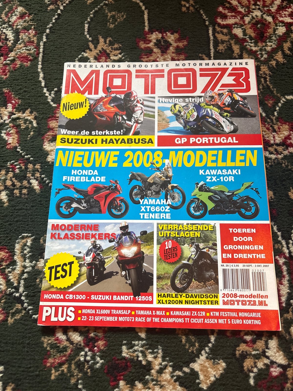 Moto73 Motormagazine - Nieuwe 2008 Modellen, Ophalen of Verzenden, Gelezen, Algemeen
