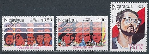 Nicaraqua 1983 M2411-2413 gest., Ophalen of Verzenden, Gestempeld, Midden-Amerika