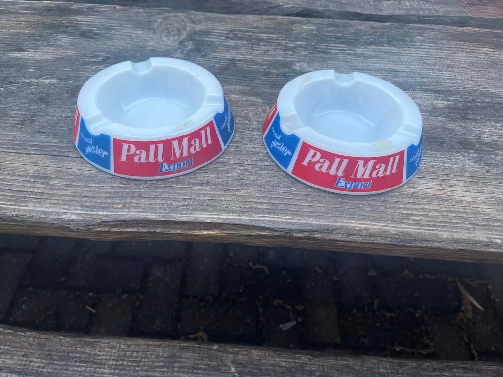 Retro asbak pall mall export vol puur plezier €5 p/s vintage, Ophalen of Verzenden, Huis en Inrichting