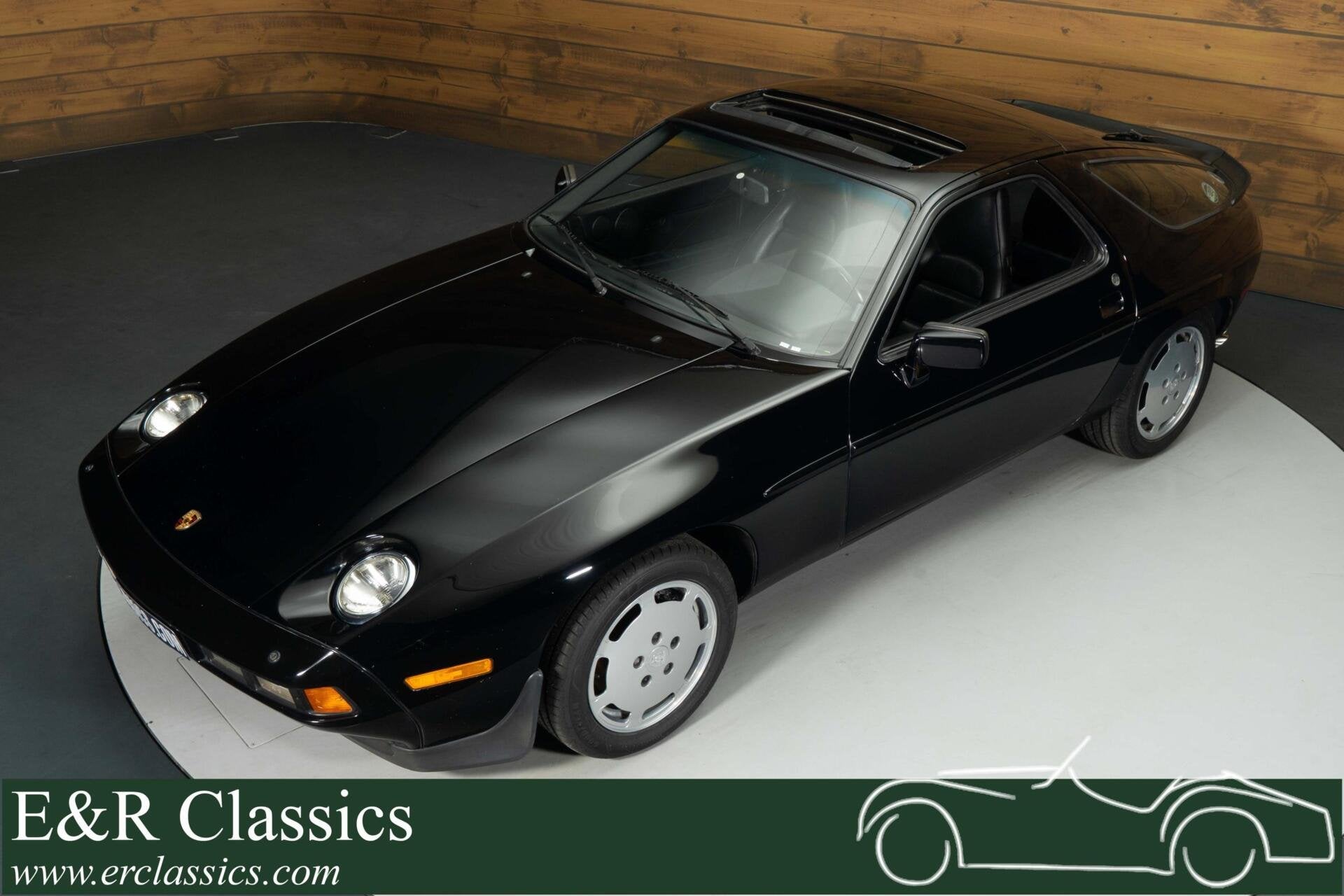 Porsche 928 S Coupe | 1986, Auto's, Achterwielaandrijving, Zwart, Zwart, Leder
