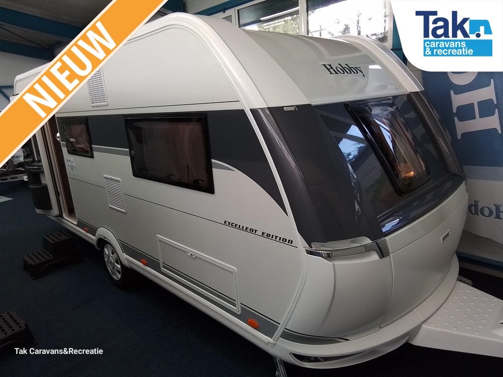Hobby Excellent Edition 495 UL lengte bedden, Caravans en Kamperen, Serviceluik, Rondzit, Hobby, Bedrijf