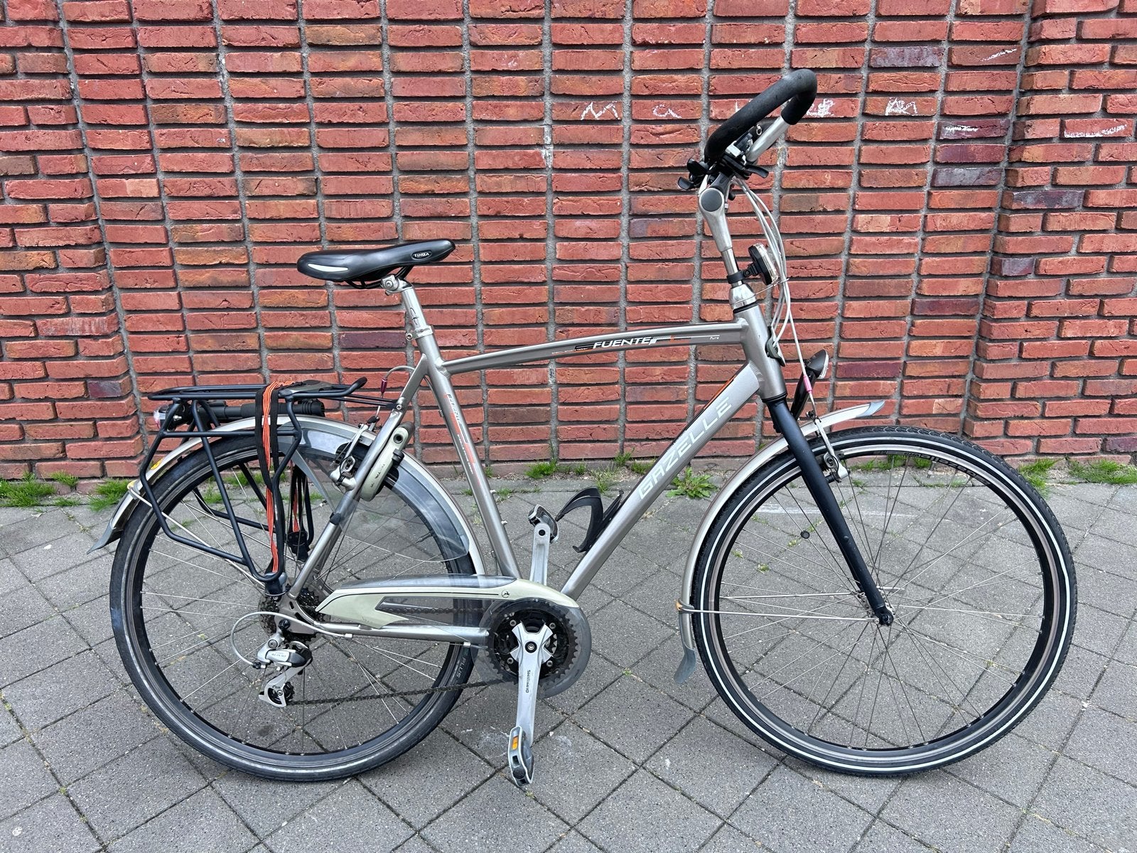 Gazelle Fuente 28 inch 24 versnellingen Framemaat 61, Ophalen, Velgrem, Versnellingen, Zo goed als nieuw