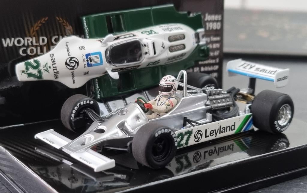 Minichamps Williams FW07B Alan Jones 1:43 World Champion '80, Ophalen of Verzenden, Zo goed als nieuw, Auto, MiniChamps