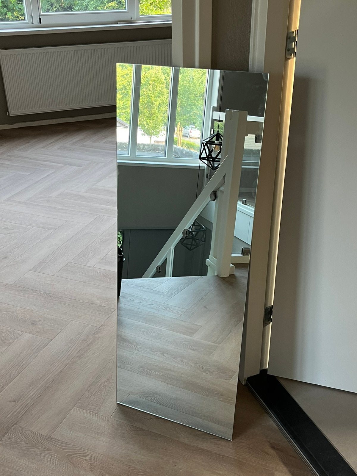 Grote rechthoekige spiegel 45x120 cm, Ophalen, Zo goed als nieuw, Rechthoekig, Minder dan 100 cm