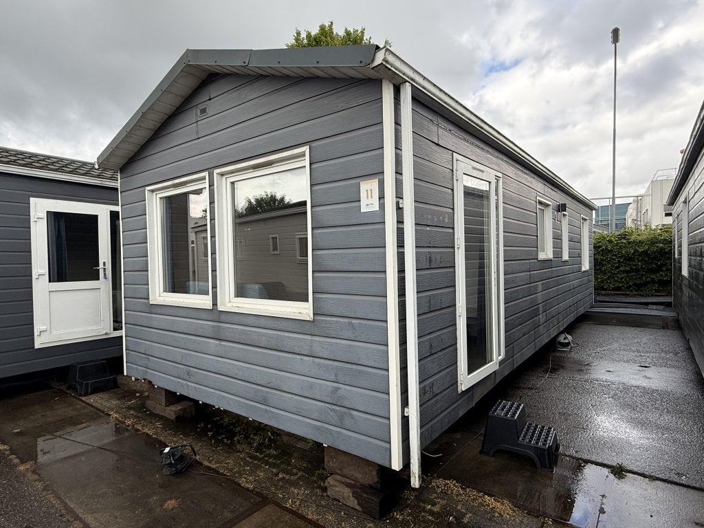 Kunststof Chalet 10.70 x 4 m 2 Slp CV Airco Winterhard, Niet ingevuld, Niet ingevuld, Niet ingevuld