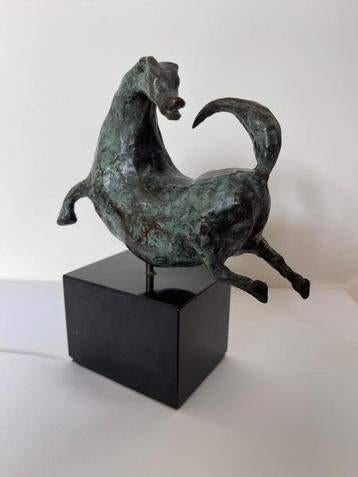 Bronzen beeld sculptuur van een paard, Ophalen of Verzenden, Brons, Beeld