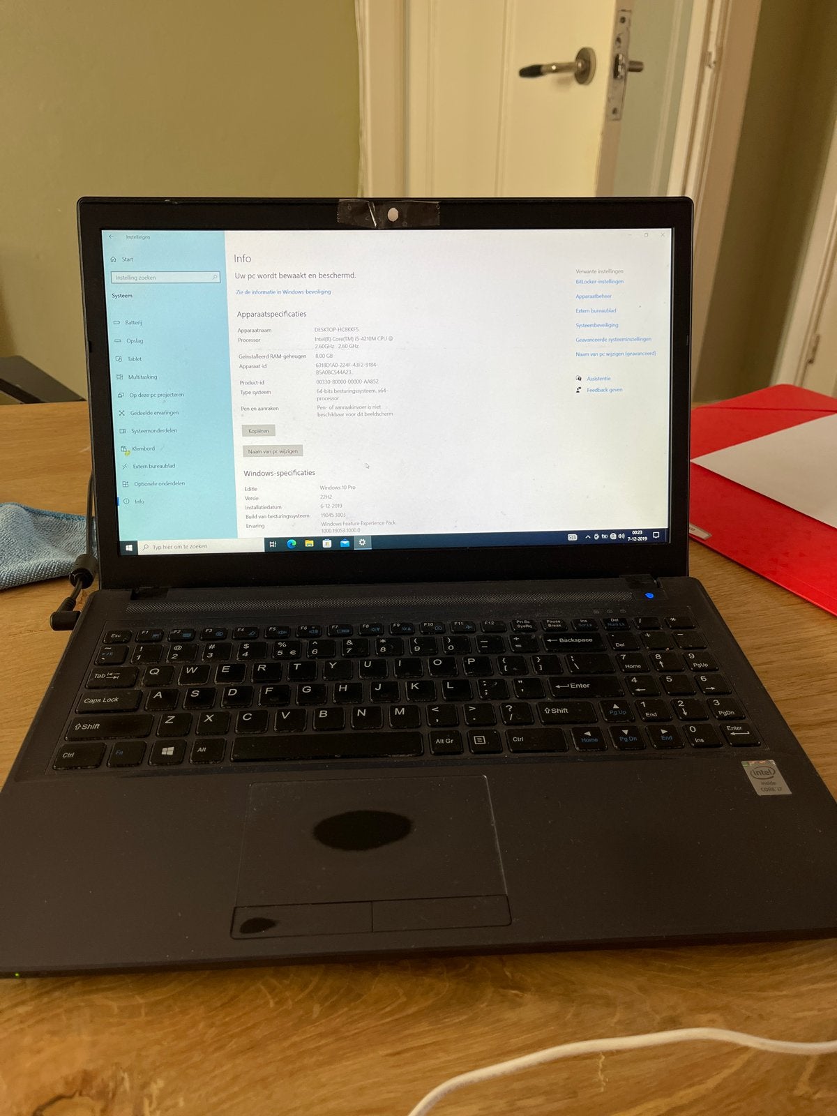 BTO Laptop i5 met 8GB RAM - Werkt nog, goed voor onderdelen, Computers en Software, Ophalen, Gebruikt, 2 tot 3 Ghz, 15 inch