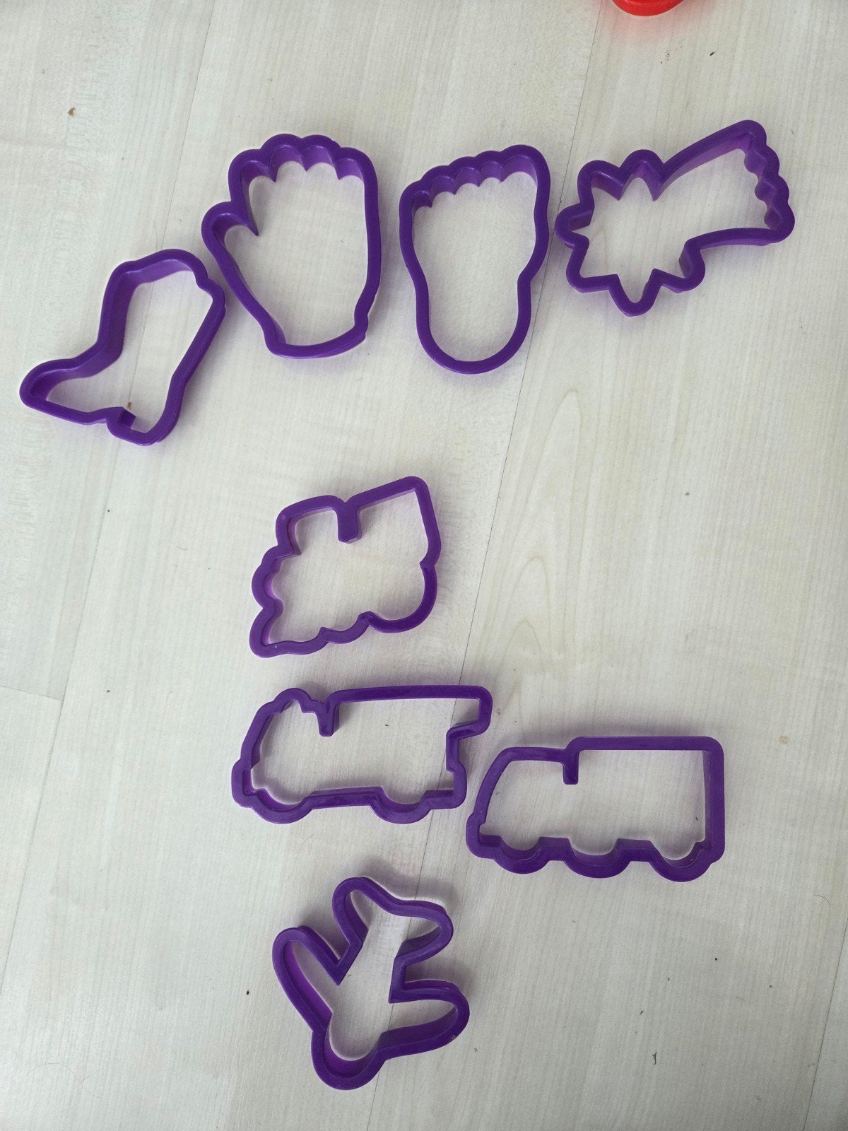 Wilton uitstekers set - verkeer en divers, Ophalen of Verzenden, Zo goed als nieuw, Taarten of Cupcakes, Bakvorm