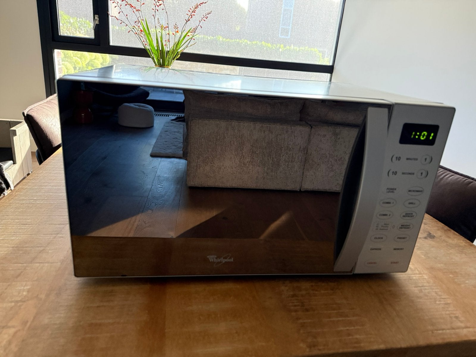 Whirlpool MWO 611 SL Magnetron Zilver, Combimagnetron, Gebruikt, Hete lucht, Ophalen of Verzenden