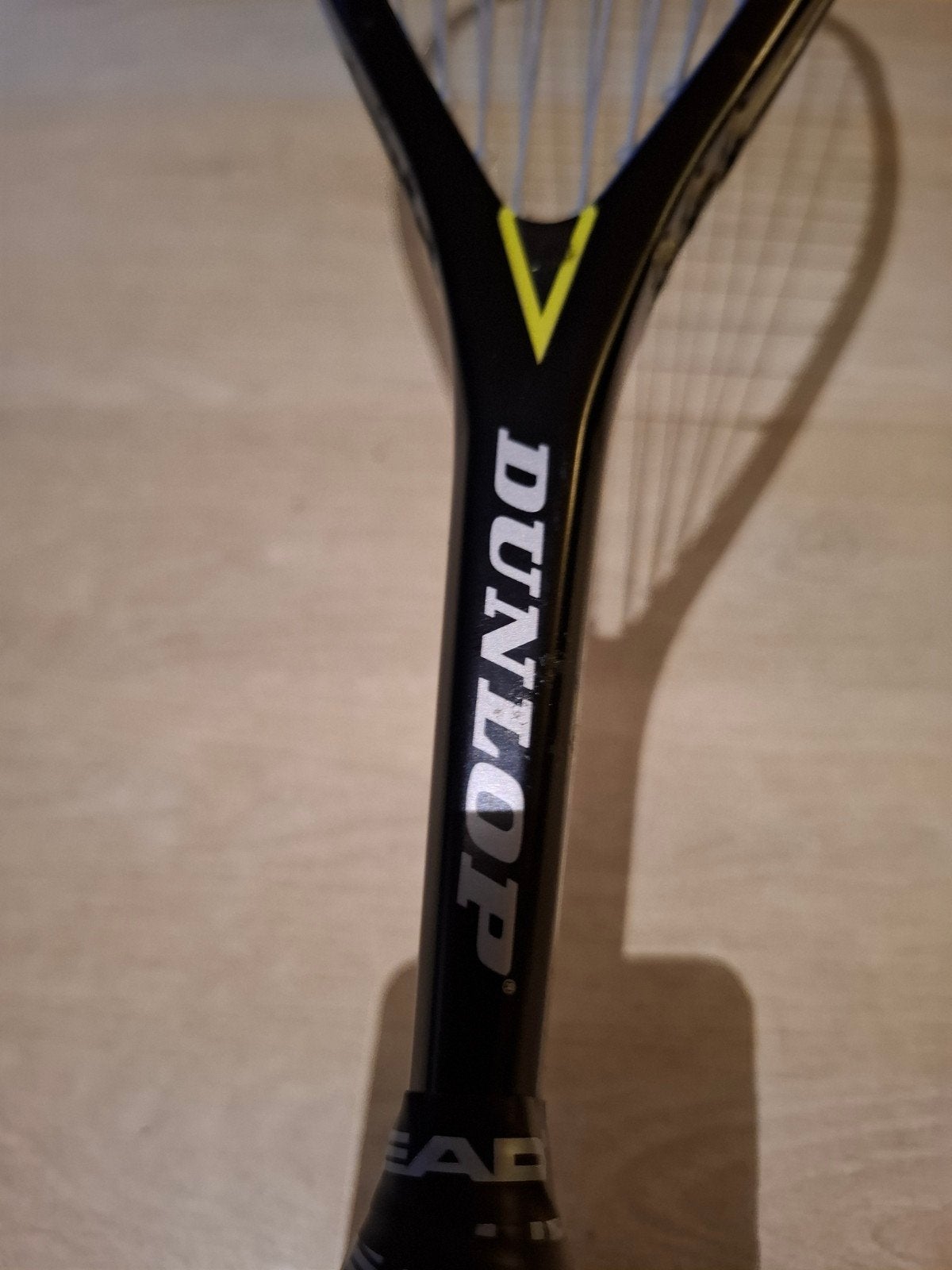 Dunlop Black Max Titanium Squash Racket, Onbekend, Ophalen of Verzenden, Onbekend, Gebruikt