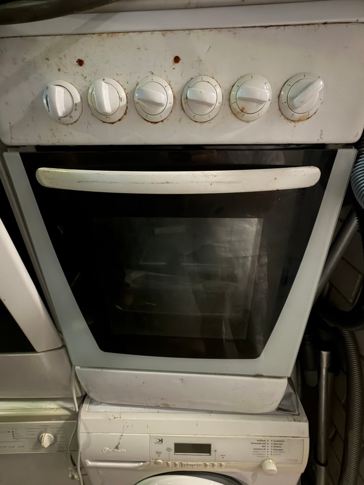Elektrische oven, Ophalen, Minder dan 85 cm, 4 kookzones, Zo goed als nieuw