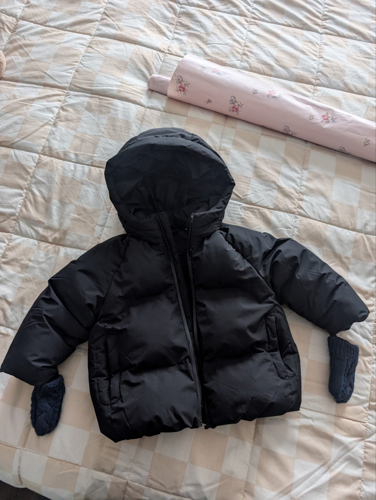 Zara jas 2 jaar (92 cm) - Zwart winterjack, Ophalen of Verzenden, Zo goed als nieuw, Zara, Jongen of Meisje