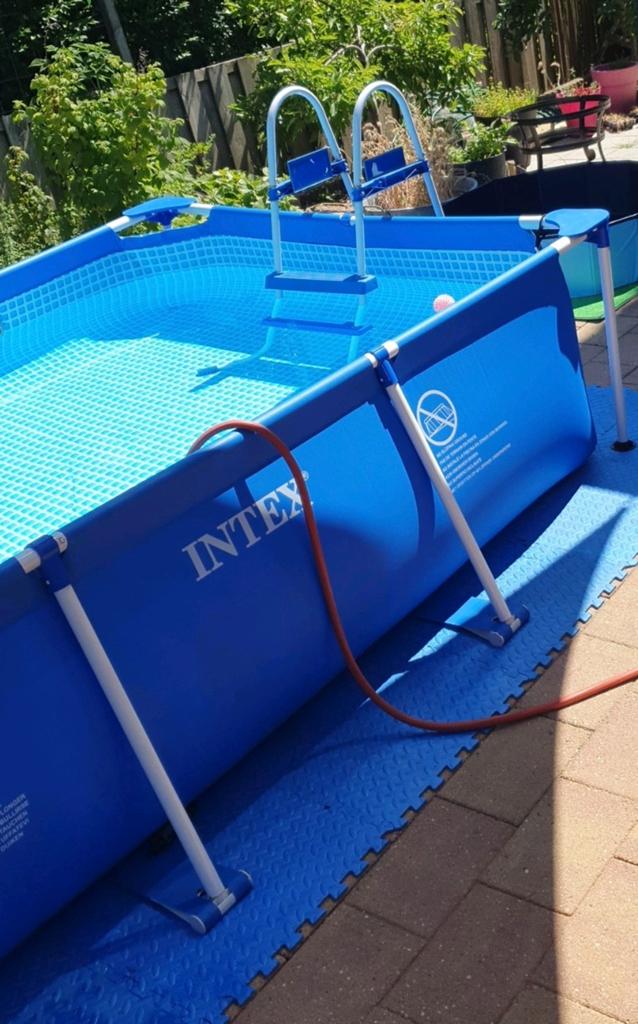 Zwembad 3x2 met solarbol, solarmat en accessoires, Tuin en Terras, Zwembaden, Ophalen, Opzetzwembad, Rechthoekig, Minder dan 80 cm