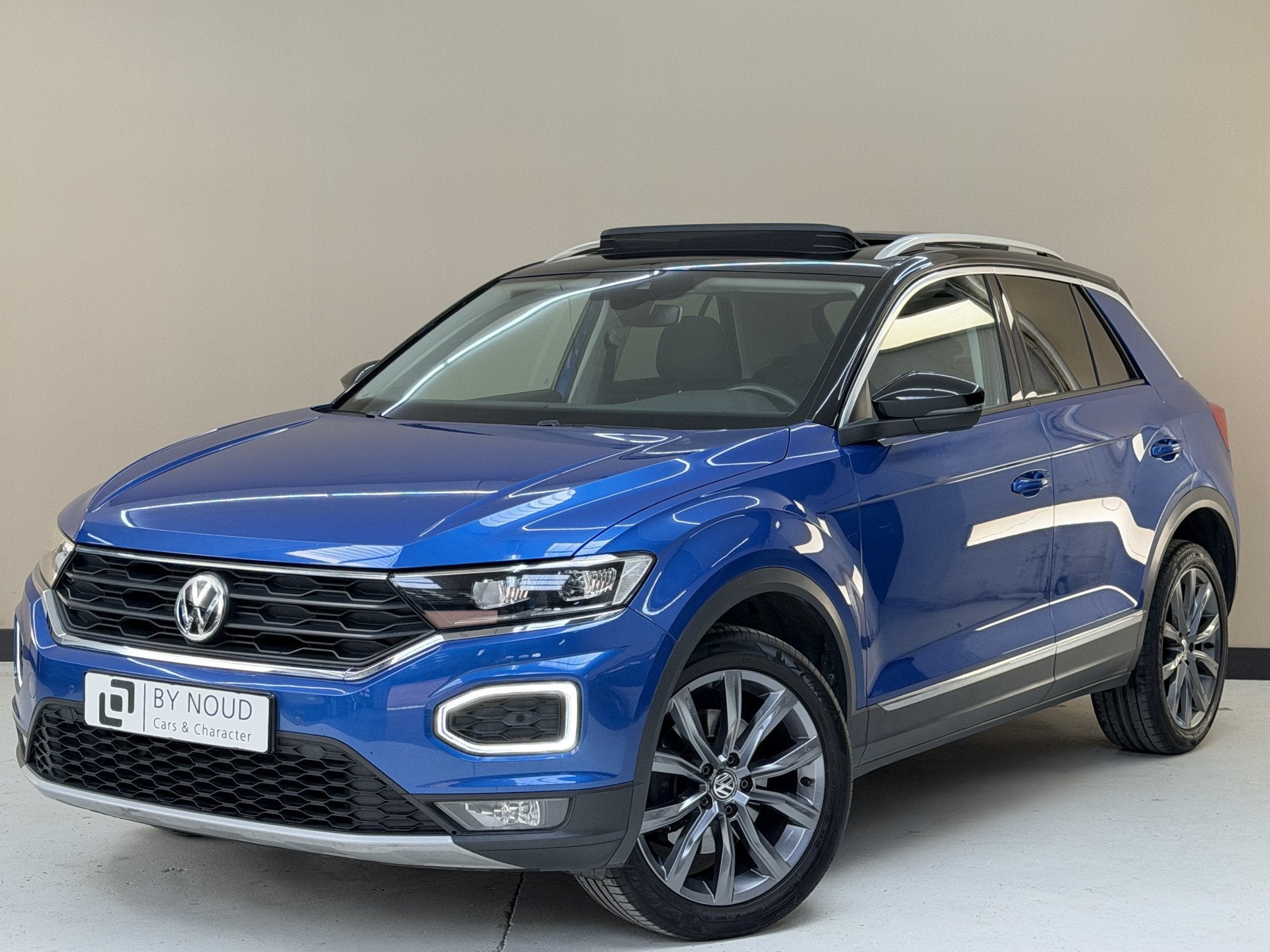 Volkswagen T-Roc 1.0 TSI Style, 115Pk, 2018, Panoramadak, 1s, Auto's, Volkswagen, Voorwielaandrijving, Stof, Gebruikt, Zwart