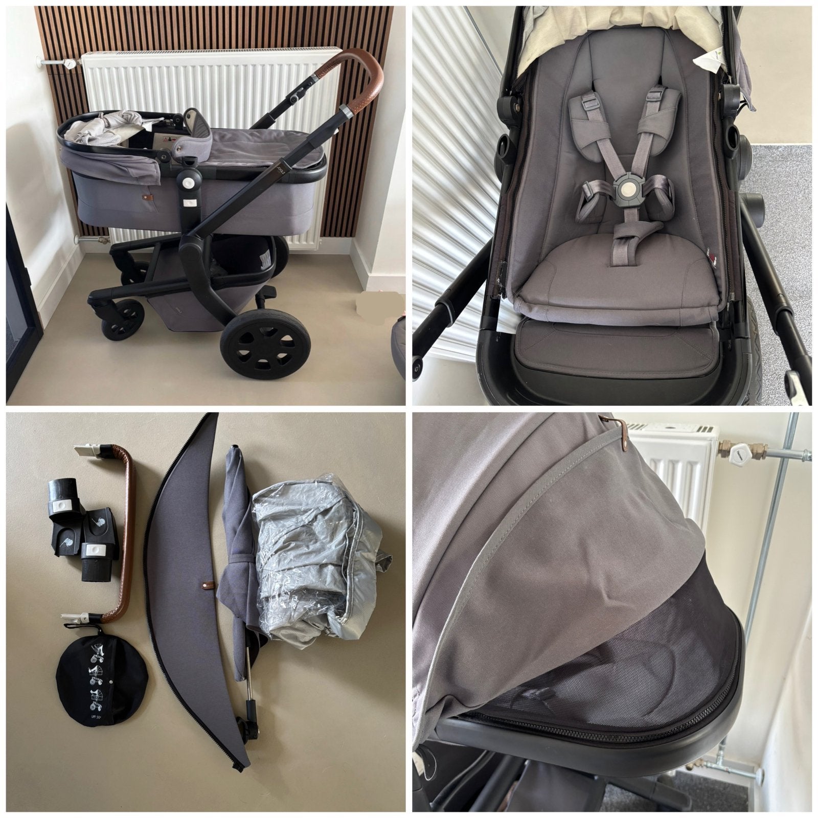 Joolz Day 3-in-1 kinderwagen met accessoires, Overige merken, Ophalen of Verzenden, Combiwagen, Verstelbare duwstang