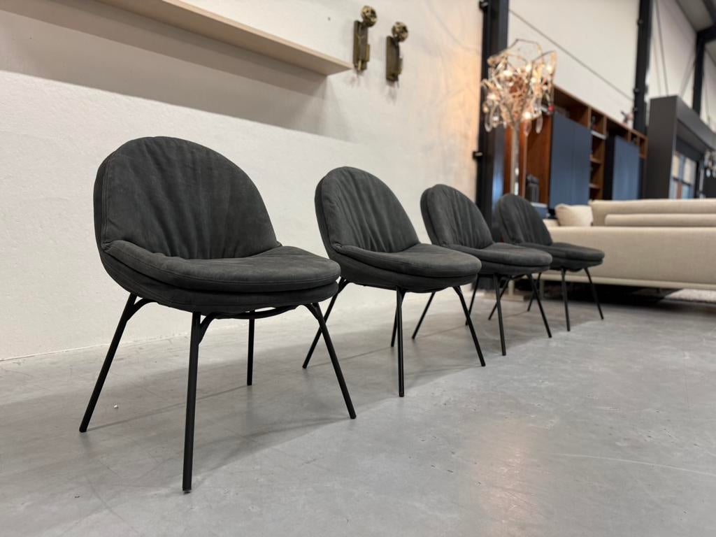 12 Nieuw Jess Design Curtis eetkamerstoel zwart leer Stoel, Huis en Inrichting, Stoelen, Zwart, Nieuw, Leer, Ophalen of Verzenden
