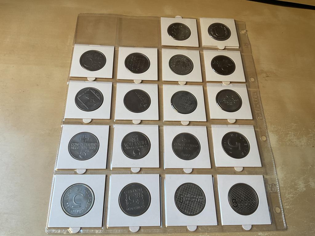 Zwitserland 20x 5 franc speciale uitgaven, Ophalen of Verzenden, Overige landen