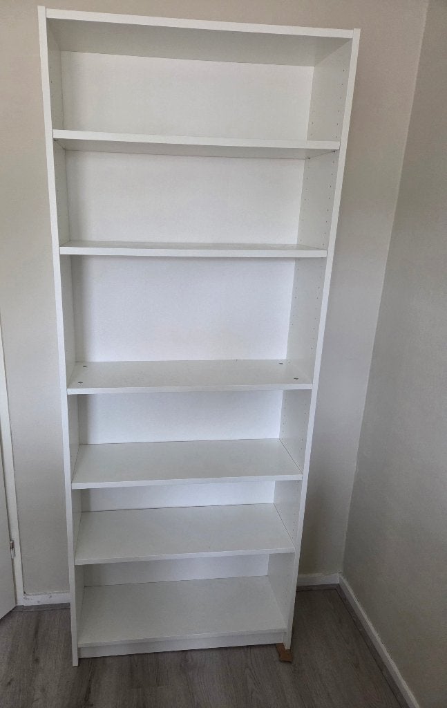 Witte boekenkast, Ophalen, Met plank(en), 50 tot 100 cm, Zo goed als nieuw