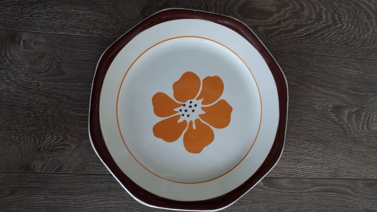 Vintage gebaksbord merk Ironstone Giovanni Valdarno, Huis en Inrichting, Keuken | Servies, Ophalen, Overige stijlen