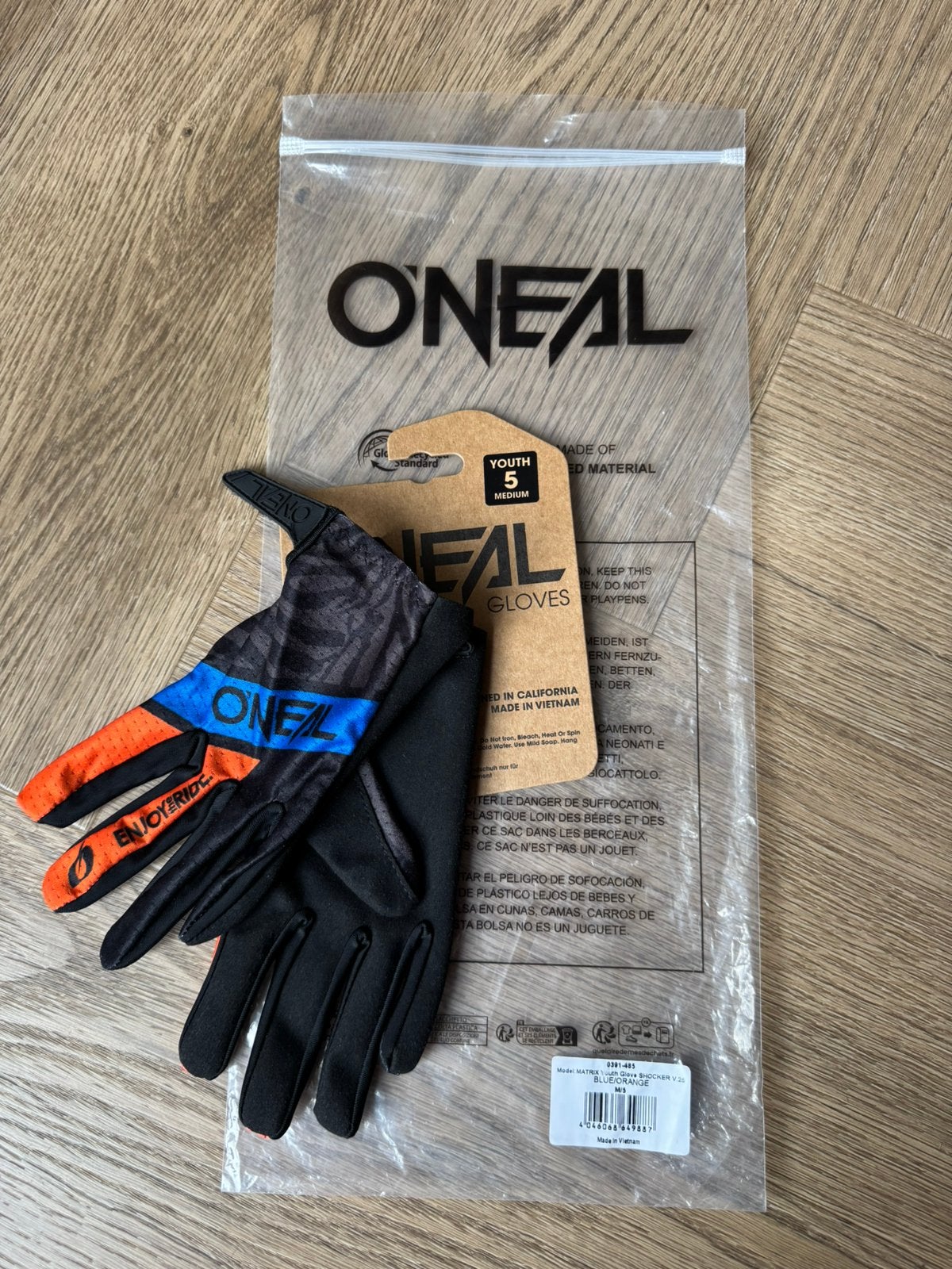 O’Neal MX motorcross handschoenen, maat 5 (M), Motoren, Kleding | Motorkleding, Verzenden, Nieuw met kaartje, Kinderen, Motorcrosskleding
