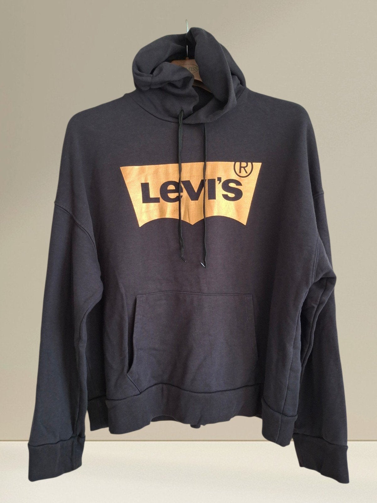 Levi's hoody zwart goud mt S zie maten, Kleding | Dames, Maat 38/40 (M), Zwart, Ophalen of Verzenden, Zo goed als nieuw