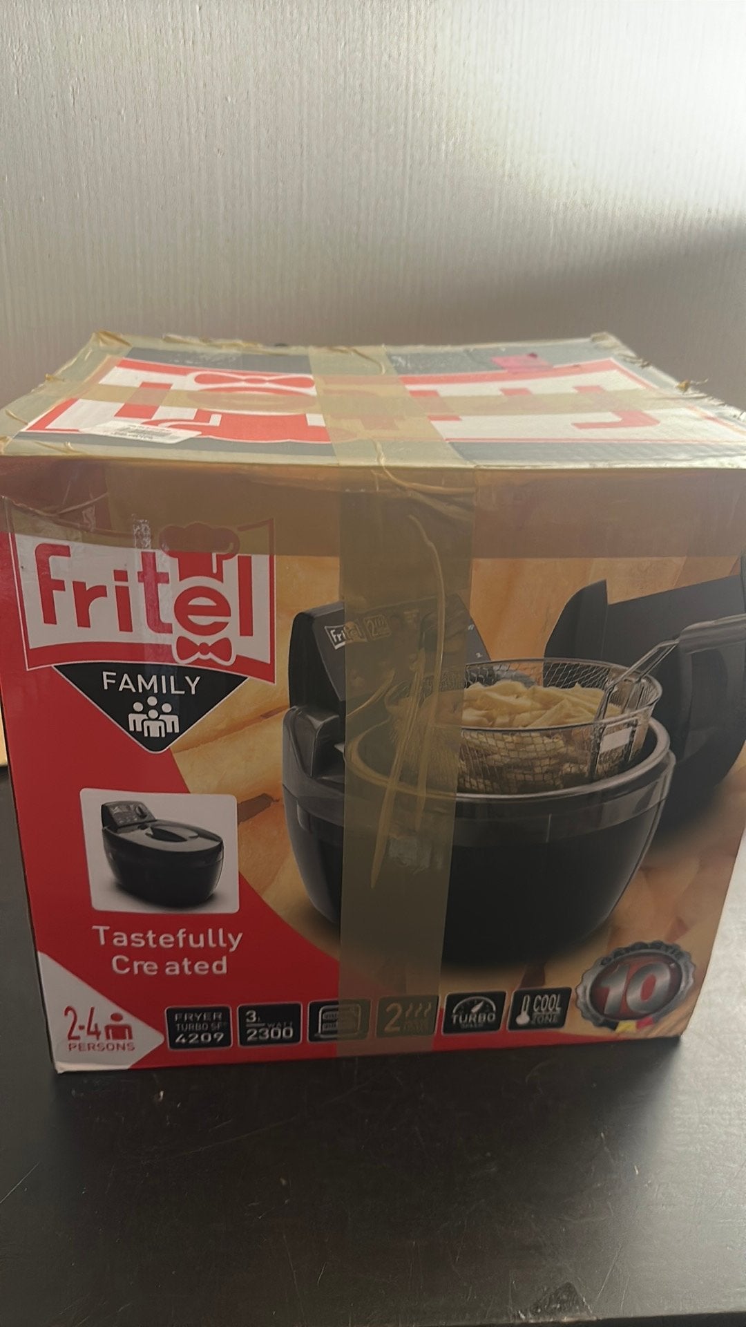 Fritel Family Turbo SF 4209 Friteuse - Als Nieuw, Uitneembare binnenpan, ., Nieuw, Ophalen of Verzenden