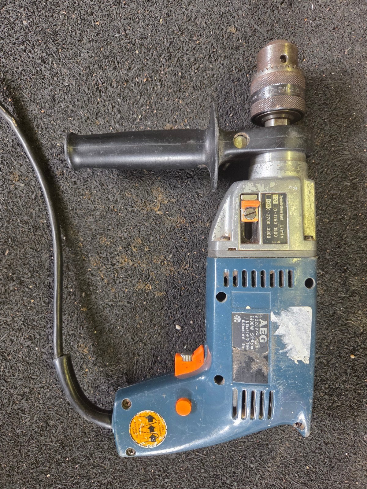 AEG Boormachine 400W, Boormachine, Gebruikt, Variabele snelheid, Ophalen of Verzenden