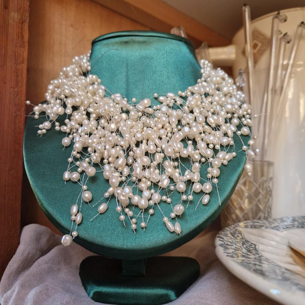 Vintage ketting leuk op paspop brocante deco, Ophalen of Verzenden