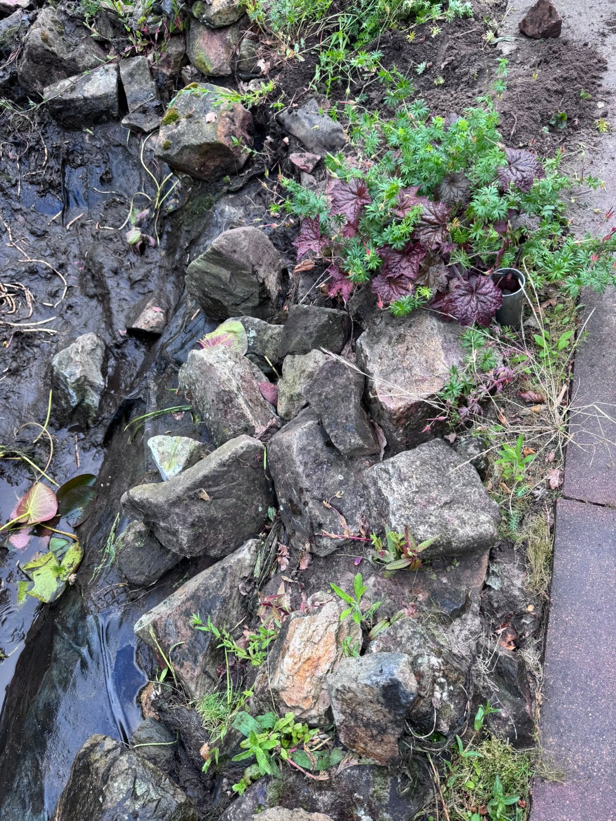 Vijver stenen, Tuin en Terras, Ophalen of Verzenden, Zo goed als nieuw