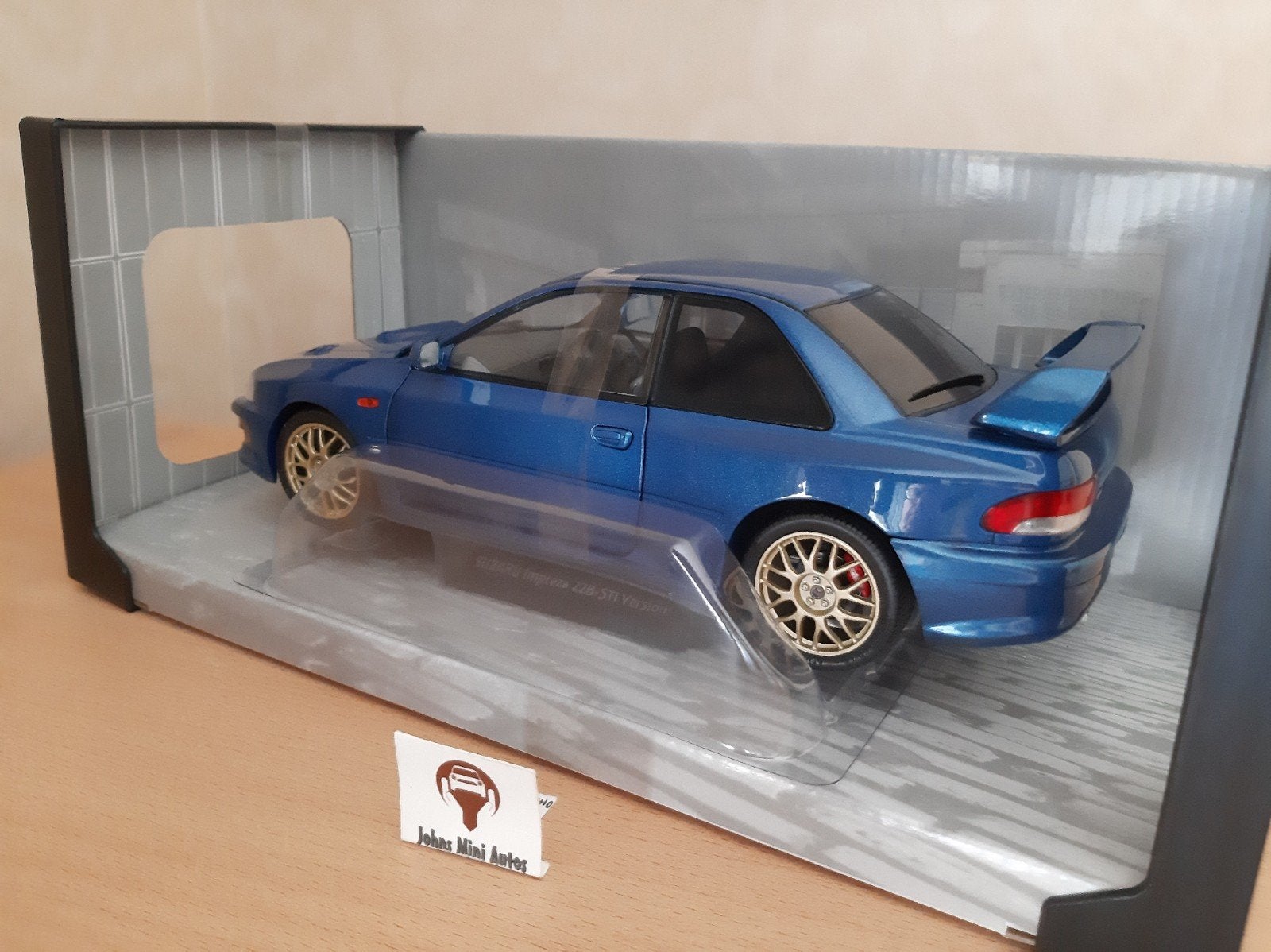 Subaru Impreza 22b Sonic Blue 1998 van Solido 1:18, Solido, Auto, Solido, Nieuw