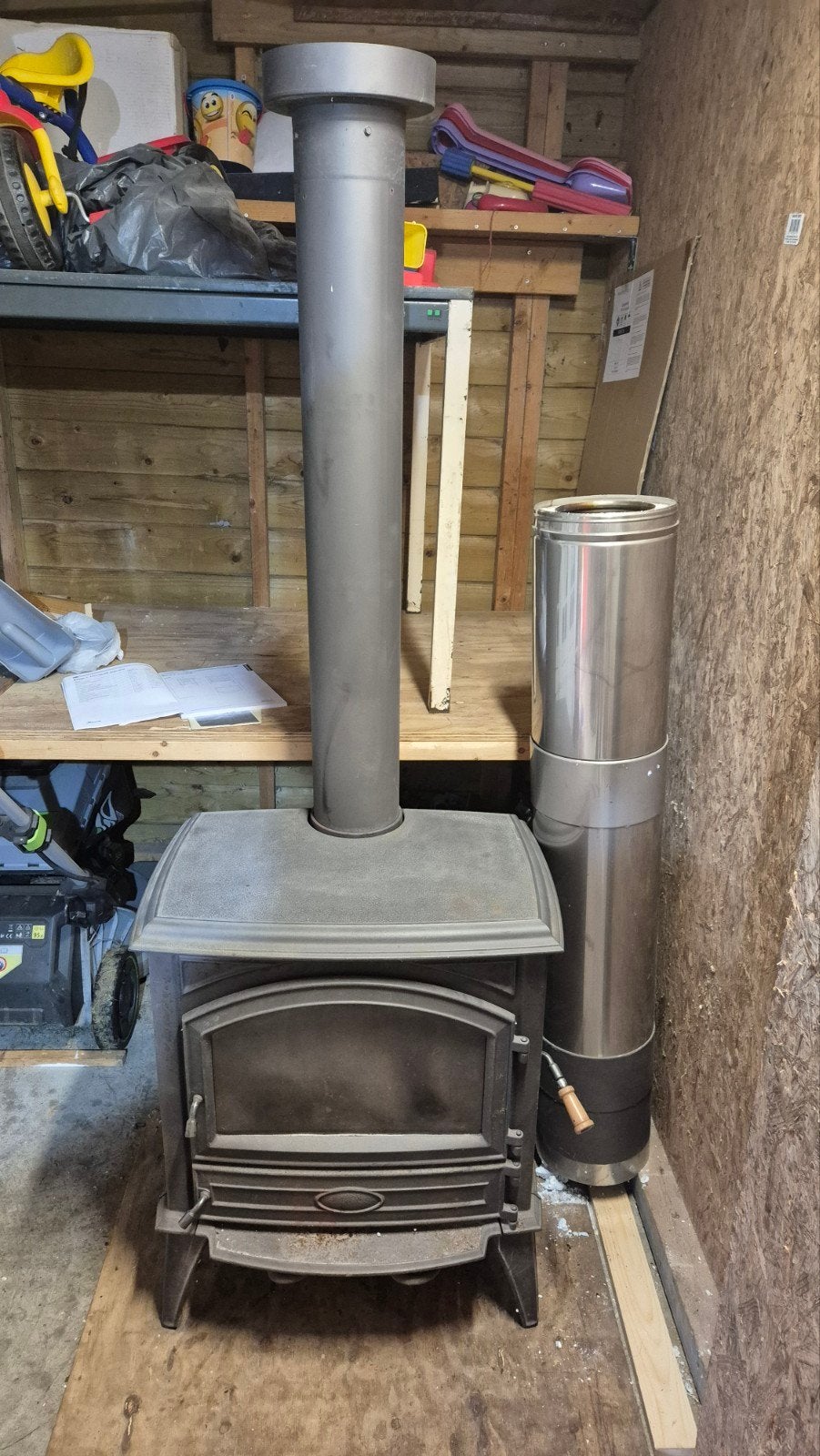 houtkachel 640 CB, Huis en Inrichting, Ophalen, Gebruikt, Houtkachel, Vrijstaand