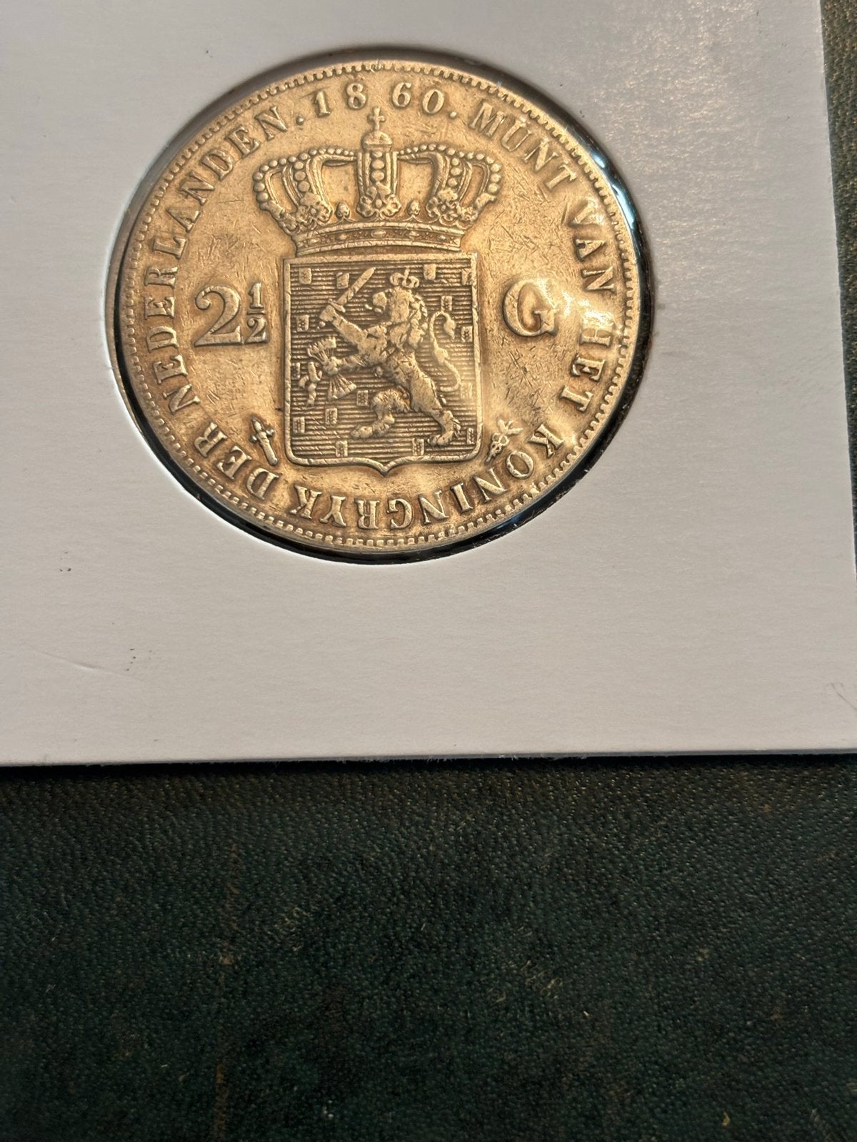 Zilveren Rijksdaalder Willem III 1860, Postzegels en Munten, Munten | Nederland, Koning Willem III, Zilver, Ophalen of Verzenden