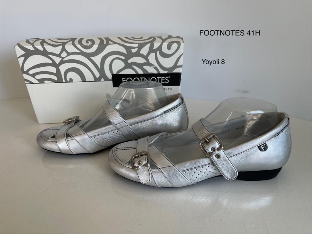 8) Footnotes Ballerina's Zilver Maat 40H  Nieuw, Kleding | Dames, Schoenen, Overige kleuren, Zo goed als nieuw, Ballerina's, Ophalen of Verzenden