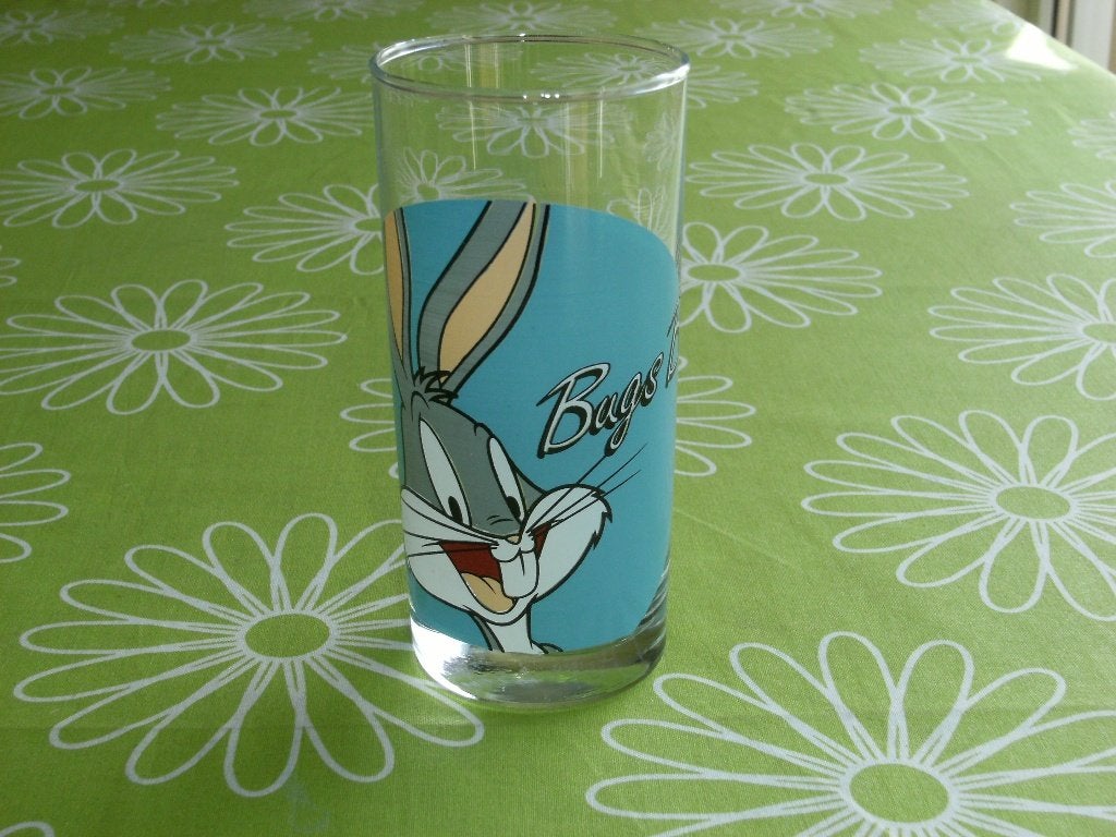 Bugs Bunny glas uit 1993 Warner Bros, Ophalen of Verzenden, Looney Tunes, Zo goed als nieuw, Overige typen