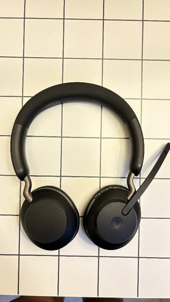 Jabra Evolve2 65 MS Stereo, Audio, Tv en Foto, Koptelefoons, On-ear, Zo goed als nieuw, Jabra, Zwart