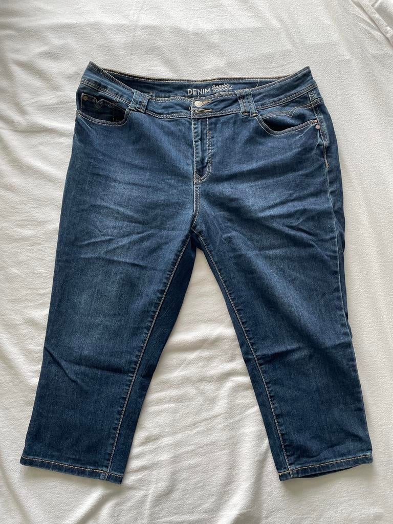 Samba Cropped stretch Jeans Maat 44 - Comfortabele Denim, Kleding | Dames, Broeken en Pantalons, Nieuw, Maat 42/44 (L), Blauw